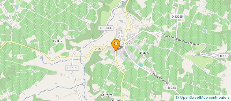 localisation de l'entreprise MONSIEUR JACQUES PAUILLAC  GENSAC