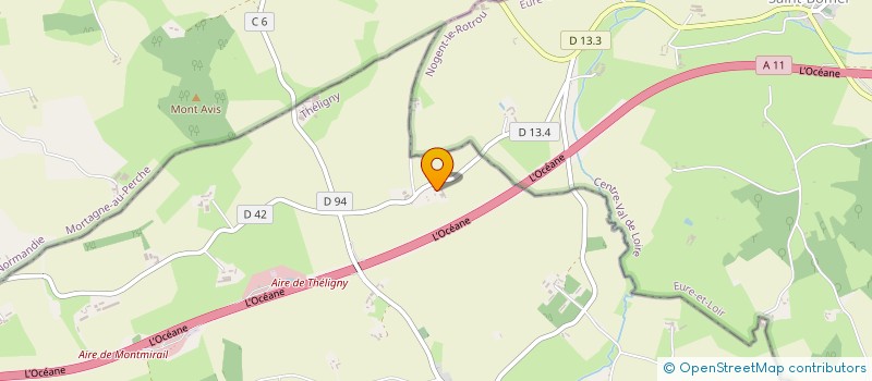 localisation de l'entreprise MONSIEUR JACQUES PAUVERT  THELIGNY