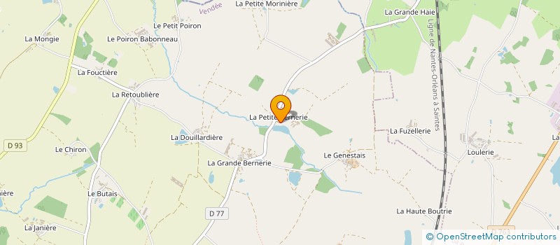 localisation de l'entreprise MONSIEUR JACQUES PAVAGEAU à MONTAIGU-VENDEE