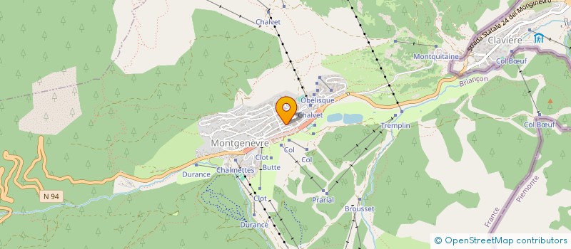 localisation de l'entreprise MONSIEUR JACQUES PAVESI  MONTGENEVRE