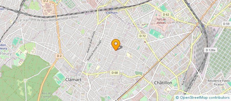 localisation de l'entreprise MONSIEUR JACQUES PEAN à CLAMART