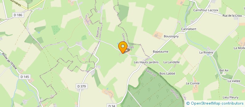 localisation de l'entreprise MONSIEUR JACQUES PECOT à CERISY-LA-FORET