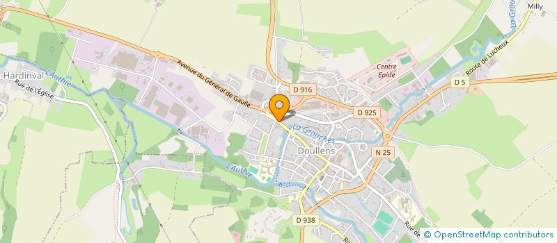 localisation de l'entreprise MONSIEUR JACQUES PELCE  DOULLENS