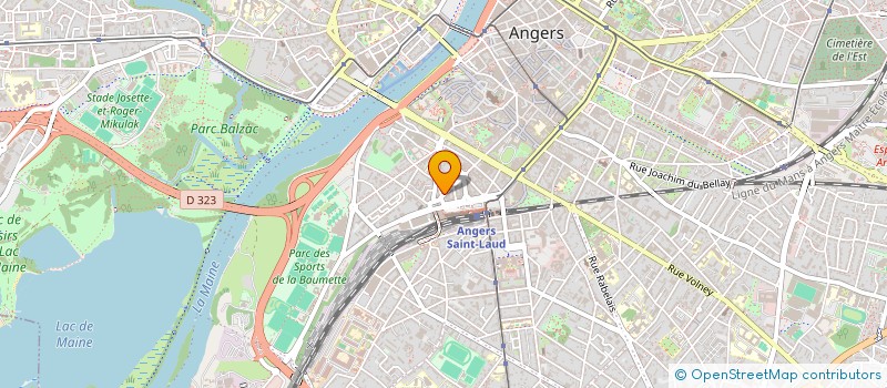 localisation de l'entreprise MONSIEUR JACQUES PELLERIN à ANGERS
