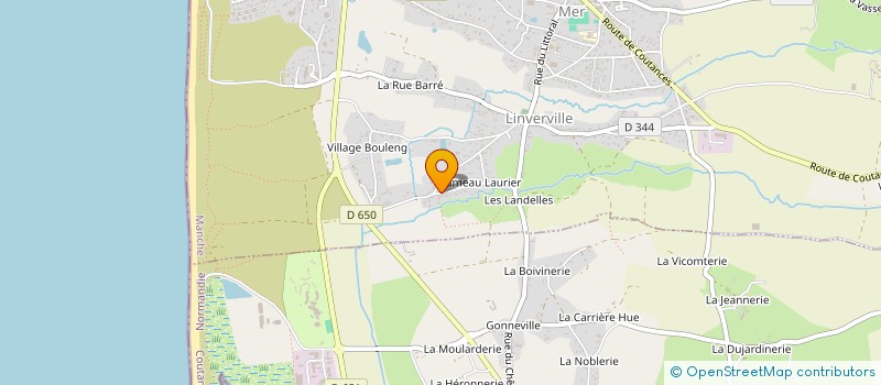 localisation de l'entreprise MONSIEUR JACQUES PENLOUP  GOUVILLE-SUR-MER