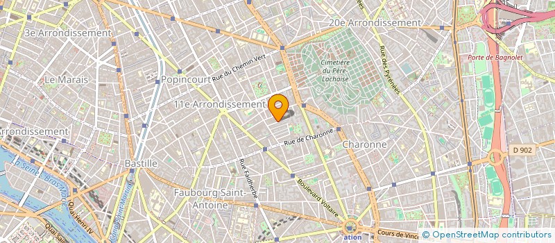 localisation de l'entreprise MONSIEUR JACQUES PERCHERON  PARIS