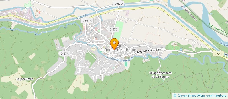 localisation de l'entreprise MONSIEUR JACQUES PERET à LA ROQUE-D'ANTHERON