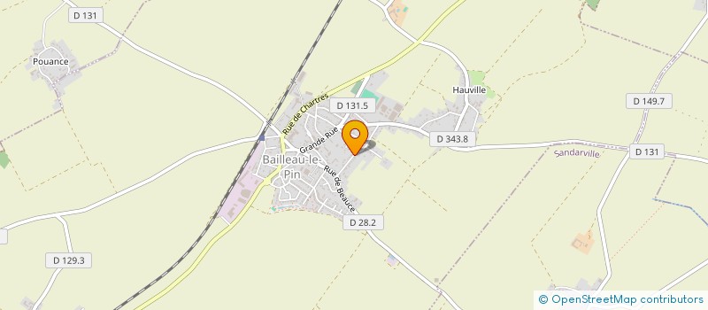 localisation de l'entreprise MONSIEUR JACQUES PERILLIER à BAILLEAU-LE-PIN