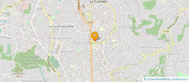 localisation de l'entreprise MONSIEUR JACQUES PERNIN à LE CANNET