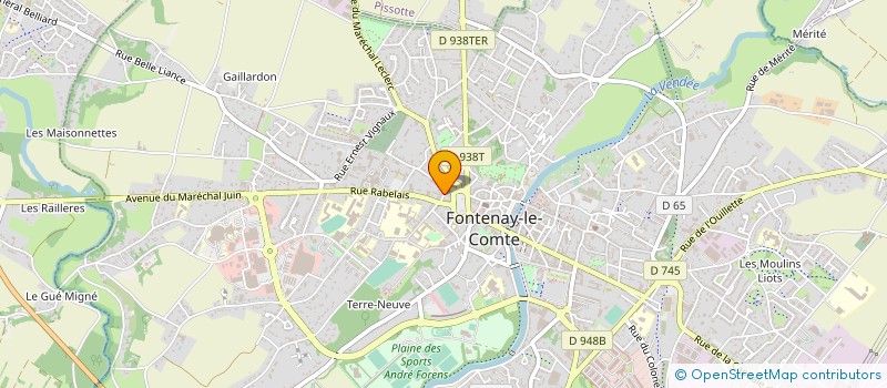 localisation de l'entreprise MONSIEUR JACQUES PEROCHEAU à FONTENAY-LE-COMTE