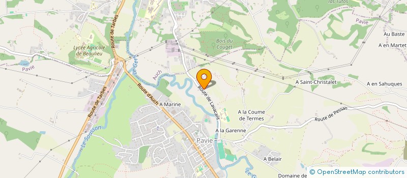 localisation de l'entreprise MONSIEUR JACQUES PERONI  PAVIE