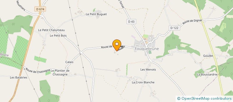 localisation de l'entreprise MONSIEUR JACQUES PERRACHON à FOUQUEBRUNE
