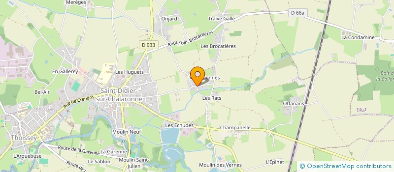 localisation de l'entreprise MONSIEUR JACQUES PERRACHON à SAINT-DIDIER-SUR-CHALARONNE