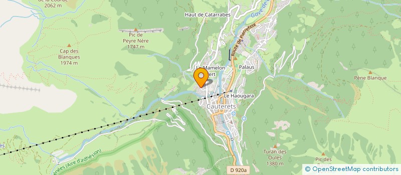 localisation de l'entreprise MONSIEUR JACQUES PERRET à CAUTERETS