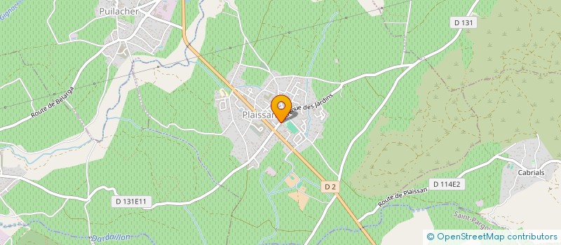 localisation de l'entreprise MONSIEUR JACQUES PERRIER à PLAISSAN