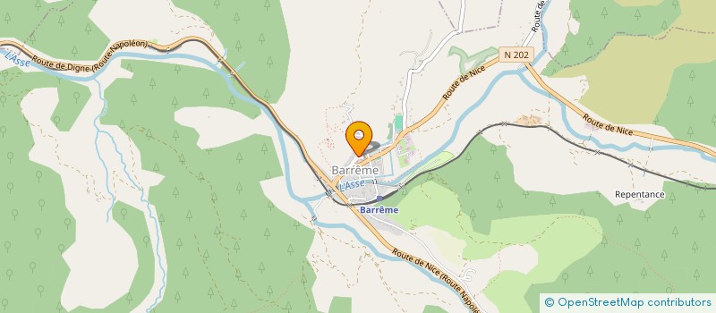 localisation de l'entreprise MONSIEUR JACQUES PERRIN  BARREME