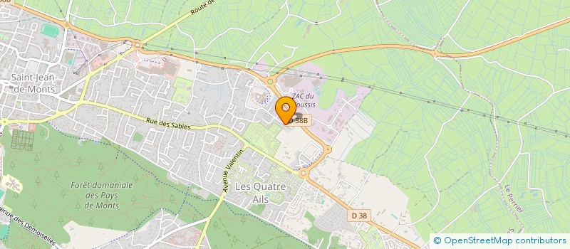localisation de l'entreprise MONSIEUR JACQUES PERRIN à SAINT-JEAN-DE-MONTS
