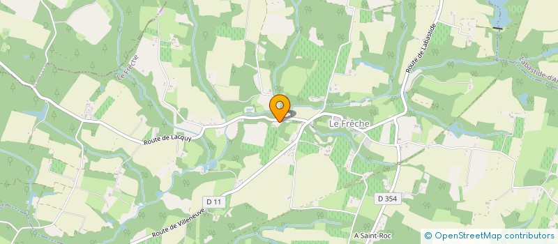 localisation de l'entreprise MONSIEUR JACQUES PERROD  LE FRECHE