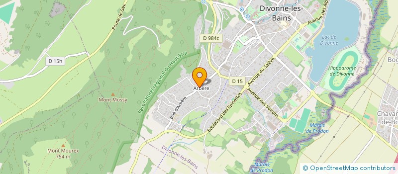 localisation de l'entreprise MONSIEUR JACQUES PERROT à DIVONNE-LES-BAINS