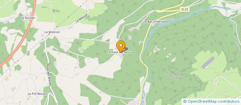 localisation de l'entreprise MONSIEUR JACQUES PETITJEAN  LE VAL D AJOL