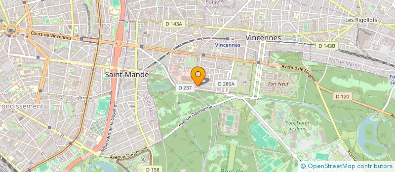 localisation de l'entreprise MONSIEUR JACQUES PEUVRET  VINCENNES