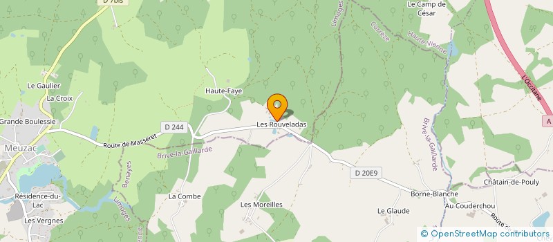 localisation de l'entreprise MONSIEUR JACQUES PEYRAMAURE à LA PORCHERIE