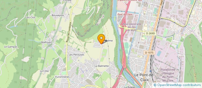 localisation de l'entreprise MONSIEUR JACQUES PEYRONNIER  CLAIX