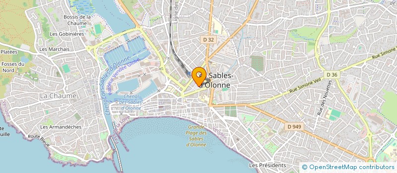 localisation de l'entreprise MONSIEUR JACQUES PHILIPPE à LES SABLES D'OLONNE