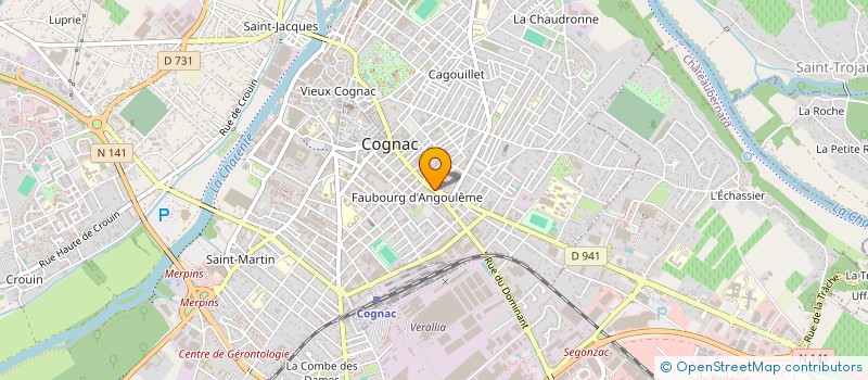 localisation de l'entreprise MONSIEUR JACQUES PICARD  COGNAC