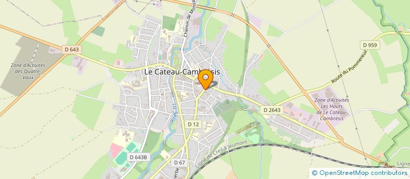 localisation de l'entreprise MONSIEUR JACQUES PIERARD à LE CATEAU-CAMBRESIS