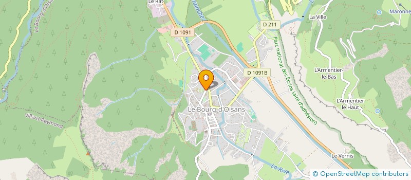 localisation de l'entreprise MONSIEUR JACQUES PINEY  LE BOURG-D'OISANS