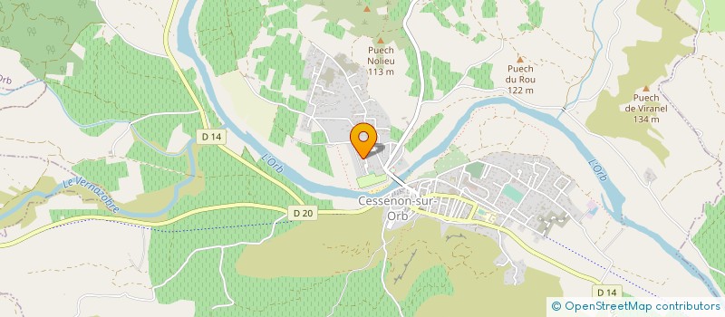 localisation de l'entreprise MONSIEUR JACQUES PINOL  CESSENON-SUR-ORB