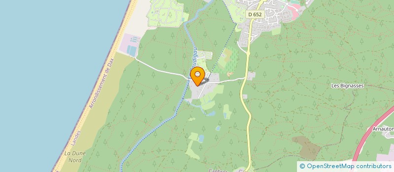 localisation de l'entreprise MONSIEUR JACQUES PINSOLLE  CAPBRETON