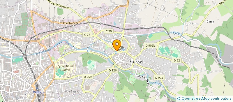 localisation de l'entreprise MONSIEUR JACQUES PLAIDY à CUSSET