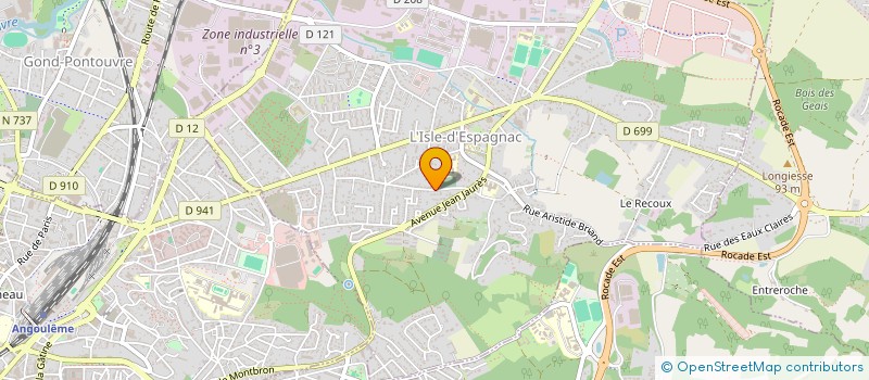 localisation de l'entreprise MONSIEUR JACQUES PLAISANCE  L'ISLE-D'ESPAGNAC