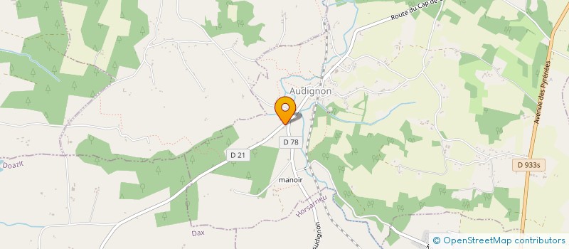 localisation de l'entreprise MONSIEUR JACQUES PLASSIN  AUDIGNON