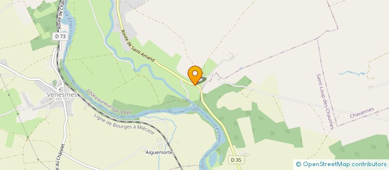 localisation de l'entreprise MONSIEUR JACQUES POMMIER  CHATEAUNEUF-SUR-CHER