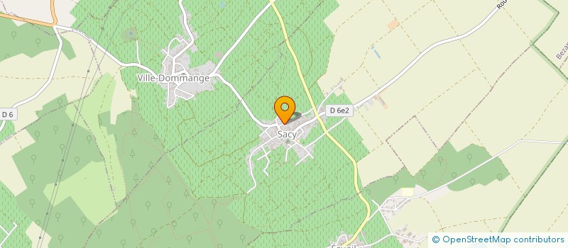 localisation de l'entreprise MONSIEUR JACQUES PONCELET  SACY