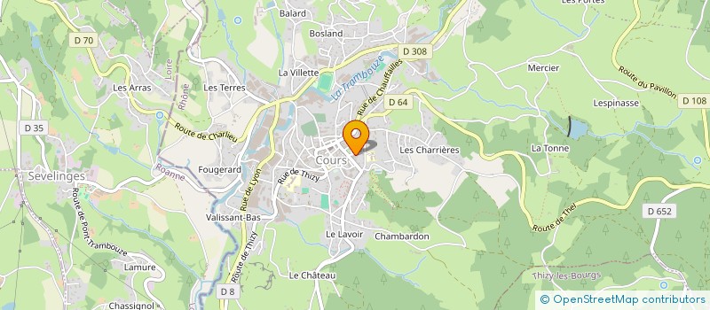 localisation de l'entreprise MONSIEUR JACQUES PONS à COURS