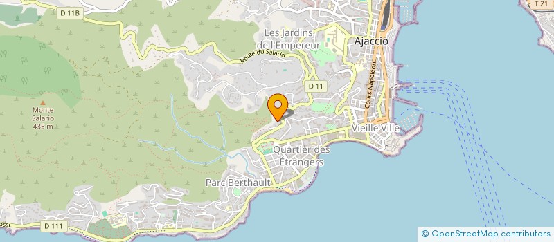 localisation de l'entreprise MONSIEUR JACQUES PONTIER à AJACCIO