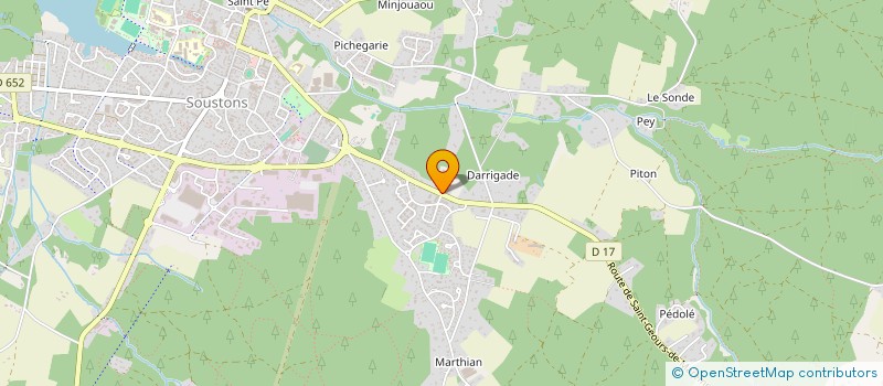 localisation de l'entreprise MONSIEUR JACQUES PONTNEAU à SOUSTONS