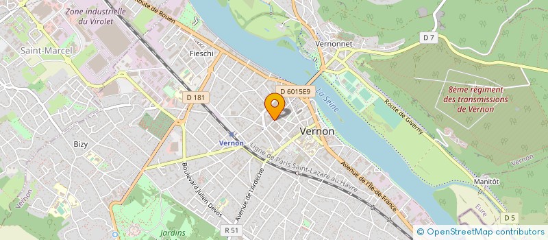localisation de l'entreprise MONSIEUR JACQUES PORTE à VERNON