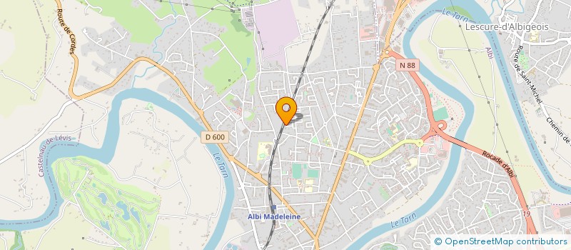 localisation de l'entreprise MONSIEUR JACQUES POTIER à ALBI