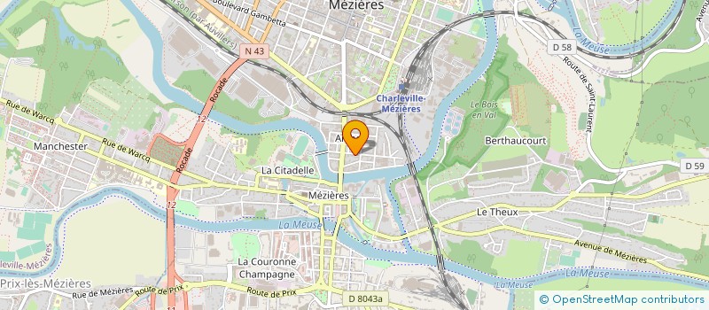 localisation de l'entreprise MONSIEUR JACQUES POTOSKI  CHARLEVILLE-MEZIERES