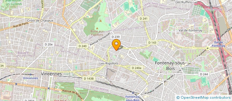localisation de l'entreprise MONSIEUR JACQUES POTRON à FONTENAY SOUS BOIS