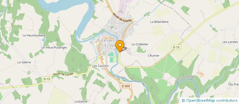 localisation de l'entreprise MONSIEUR JACQUES POTTIER à PUTANGES-LE-LAC