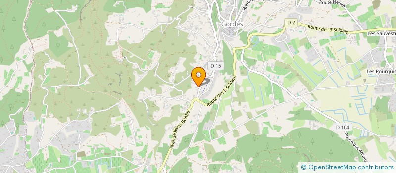 localisation de l'entreprise MONSIEUR JACQUES POUDEVIGNE  GORDES