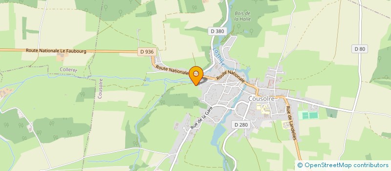 localisation de l'entreprise MONSIEUR JACQUES POUILLON  COUSOLRE