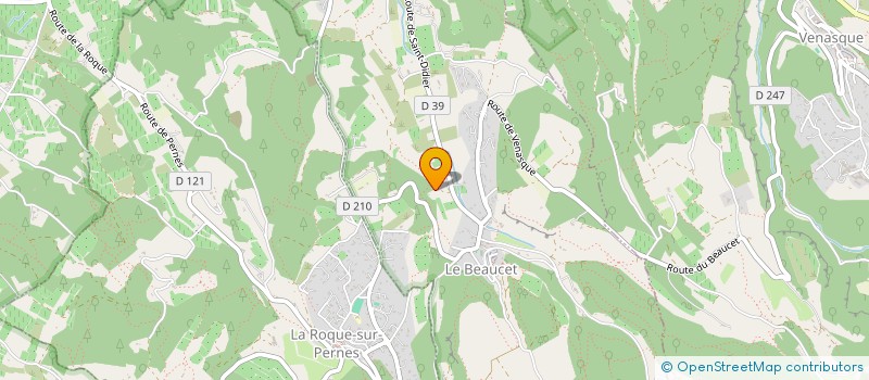 localisation de l'entreprise MONSIEUR JACQUES POULAIN  LE BEAUCET