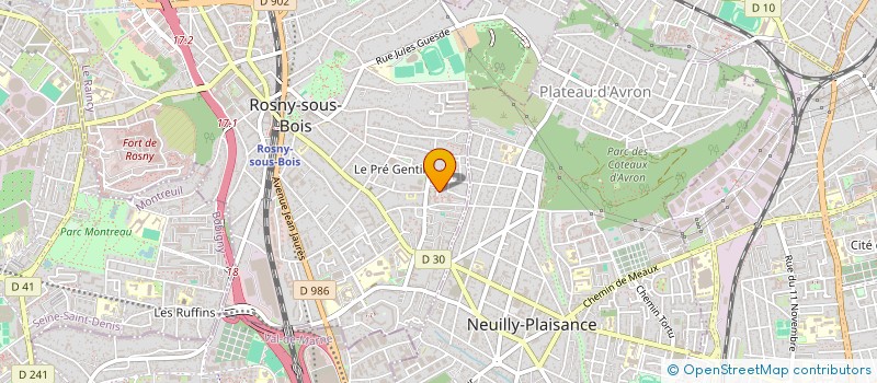 localisation de l'entreprise MONSIEUR JACQUES POUMEUGNE à ROSNY-SOUS-BOIS